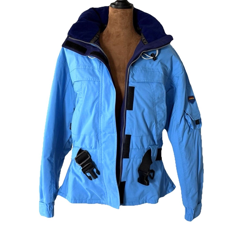 Obermeyer Jacket Womens 6 Blue Winter Thermolite Active Competition Parka Ski - Picture 4 of 10